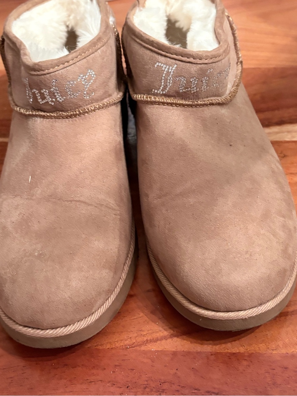 Juicy Couture Tan Faux-Fur Lined Boots